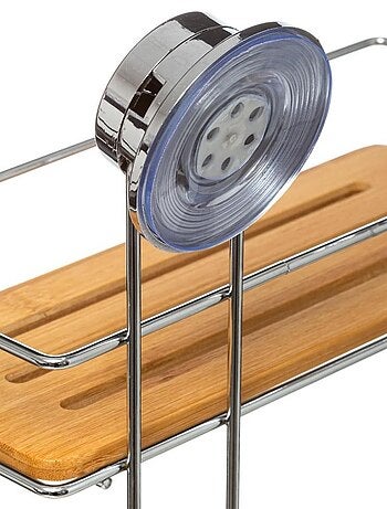 Étagère 2 niveaux Venterra bambou avec ventouse