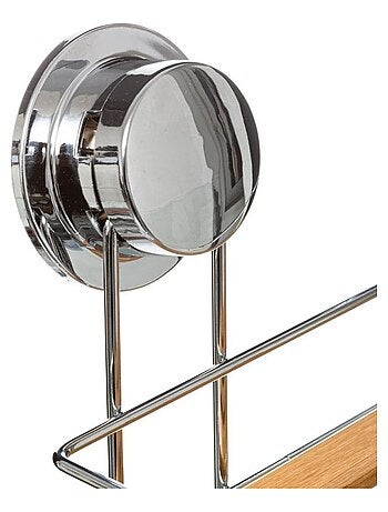 Étagère 2 niveaux Venterra bambou avec ventouse