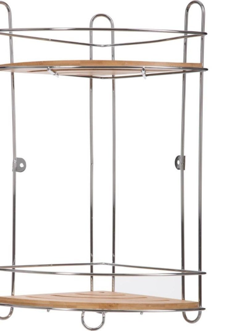 Étagère 2 niveaux Venterra bambou Beige - Kiabi
