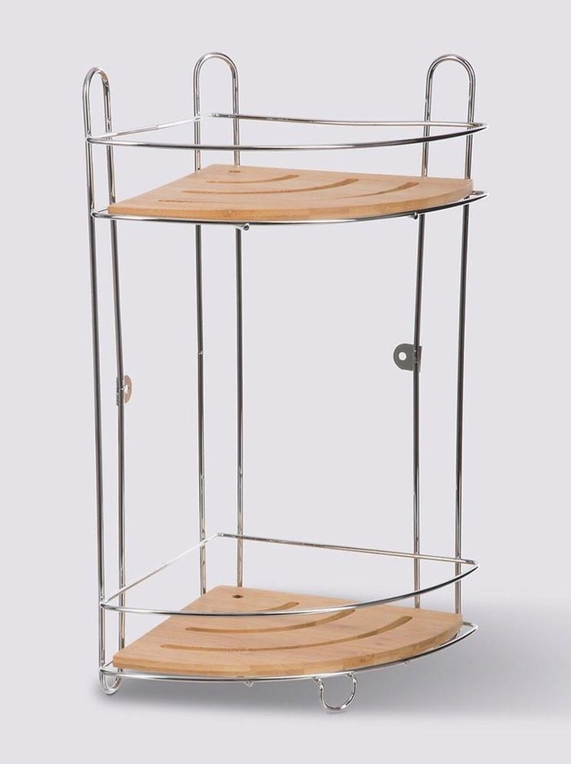 Étagère 2 niveaux Venterra bambou Beige - Kiabi