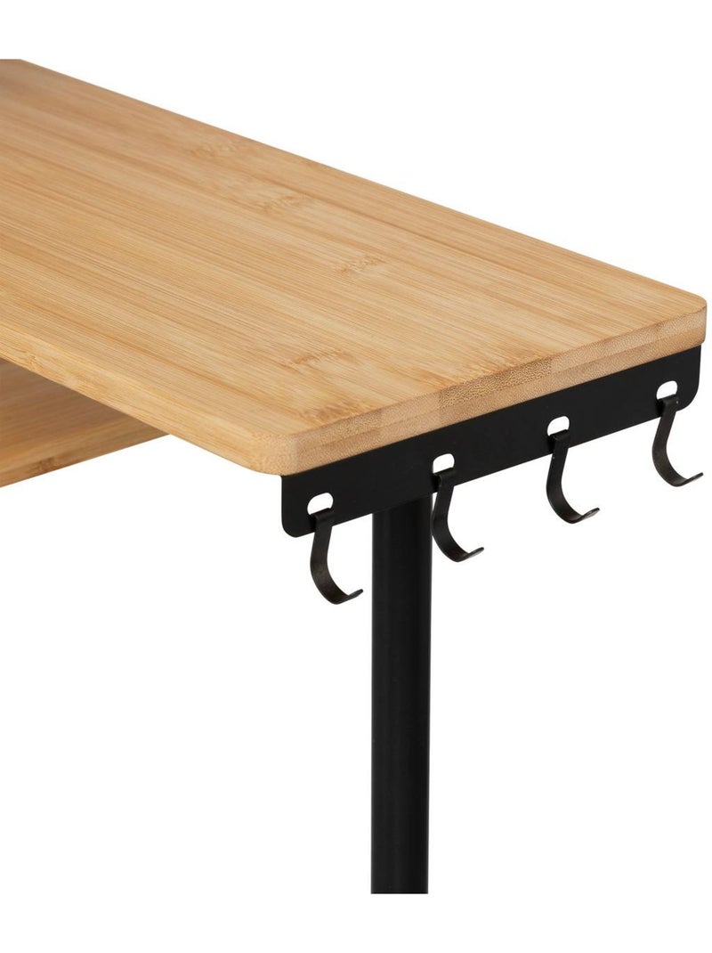 Étagère 3 niveaux en bambou design épuré Beige - Kiabi