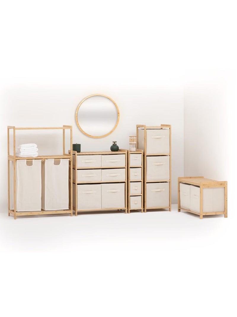 Etagère 3 paniers de rangement TIDY BOX - Beige Beige - Kiabi