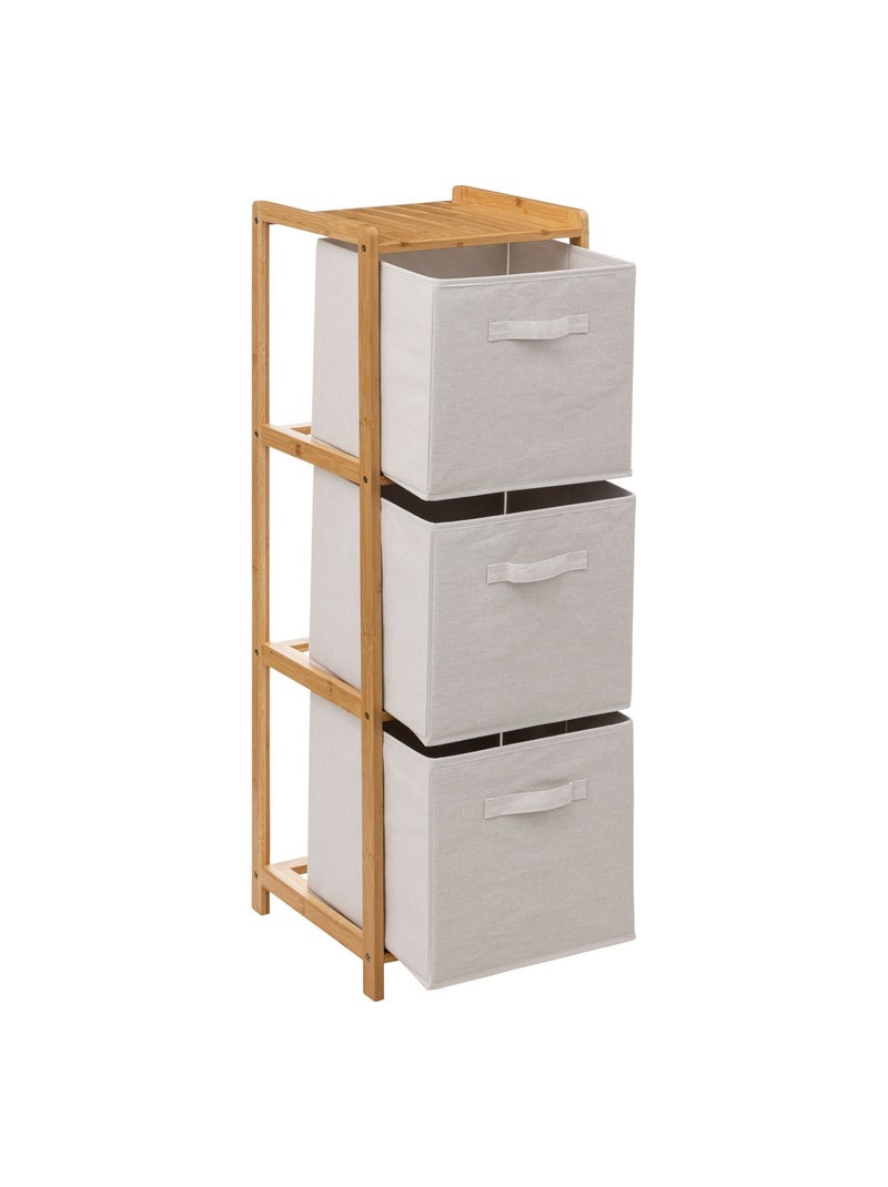 Etagère 3 paniers de rangement TIDY BOX - Beige Beige - Kiabi