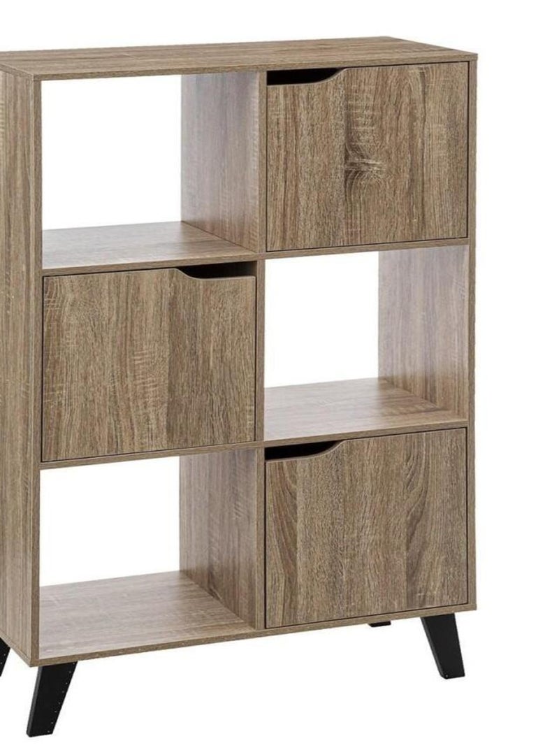 Etagère 6 cases Mix naturel Ceda Beige - Kiabi