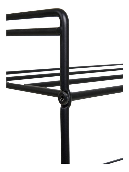 Étagère à chaussures Swansea - Étagère à chaussures, acier, 3 étagères, noir 49,5x25x60 cm - Kiabi