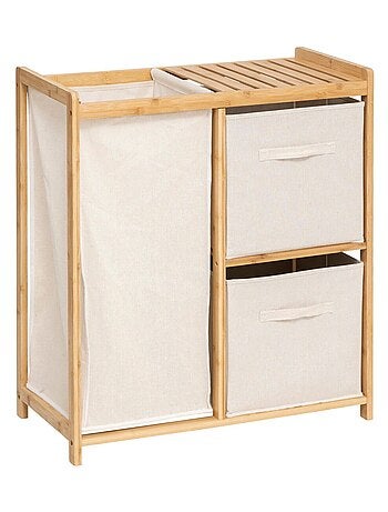 Étagère avec 1 panier à linge et 2 paniers de rangement TIDY BOX