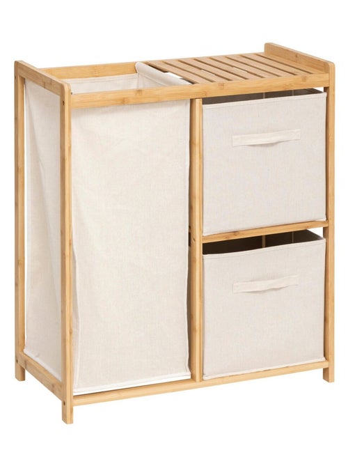 Étagère avec 1 panier à linge et 2 paniers de rangement TIDY BOX - Kiabi