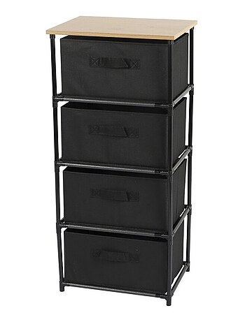 Etagère avec 4 tiroirs intissés