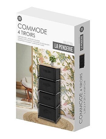 Etagère avec 4 tiroirs intissés