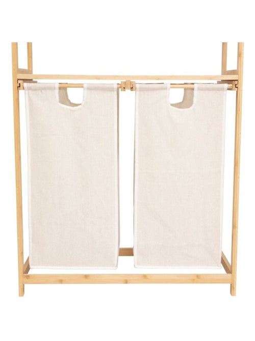 Etagère Bambou avec 2 paniers à linge - Kiabi