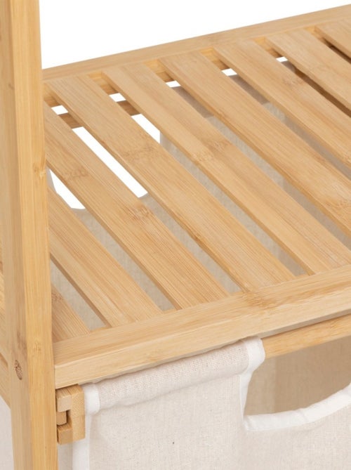 Etagère Bambou avec 2 paniers à linge - Kiabi