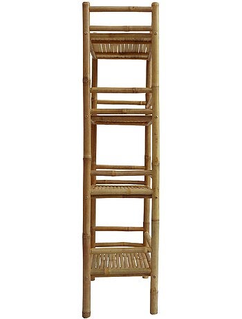 Etagère bibliothèque exotique bambou 4 niveaux fidji