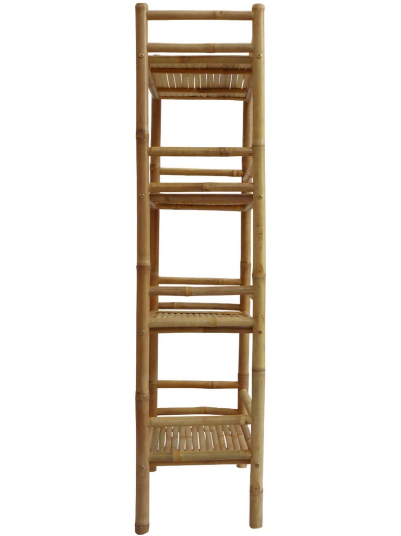 Etagère bibliothèque exotique bambou 4 niveaux fidji Beige naturel - Kiabi