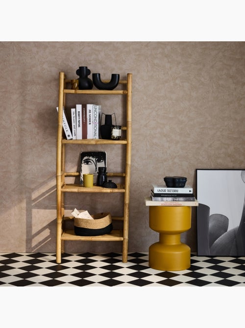 Etagère bibliothèque exotique bambou 4 niveaux Fidji - Kiabi