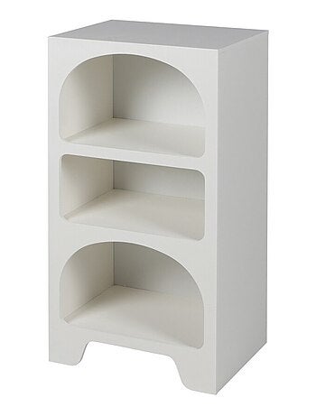 Etagère blanche 3 niches design organique