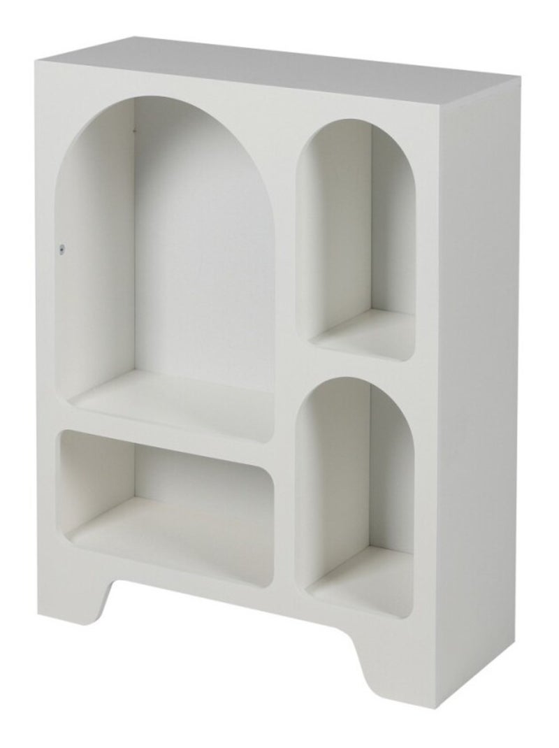 Etagère blanche 4 niches Gallery Blanc - Kiabi