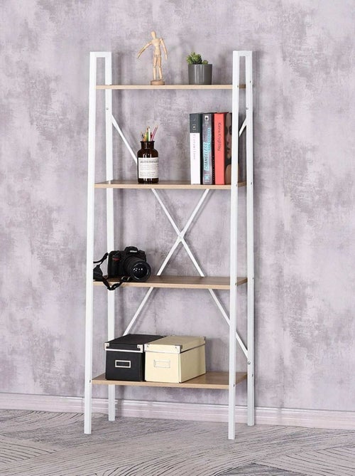 Étagère bois et métal blanc - Kiabi Étagère bois et métal blanc - Kiabi