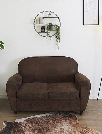 Étagère bois et métal ronde