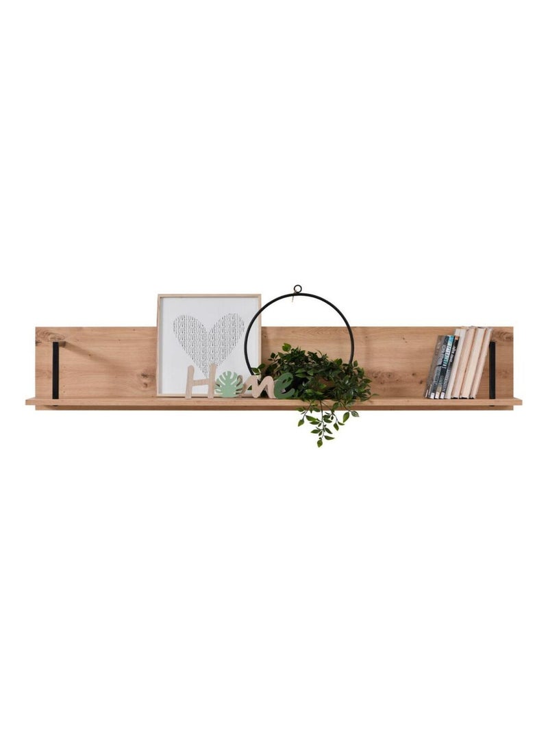 Étagère bois Métal Noir Naturel Style Industriel Noir - Kiabi