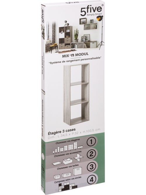 Étagère colonne 3 cases MIX'N MODUL - Kiabi