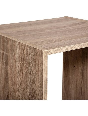 Étagère colonne 4 cases en bois MIX'N MODUL