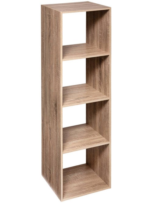 Étagère colonne 4 cases en bois MIX'N MODUL - Kiabi