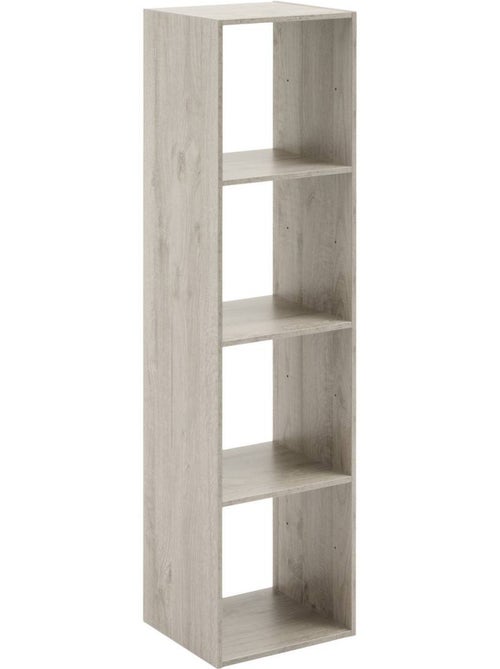 Étagère colonne 4 cases en bois MIX'N MODUL - Kiabi