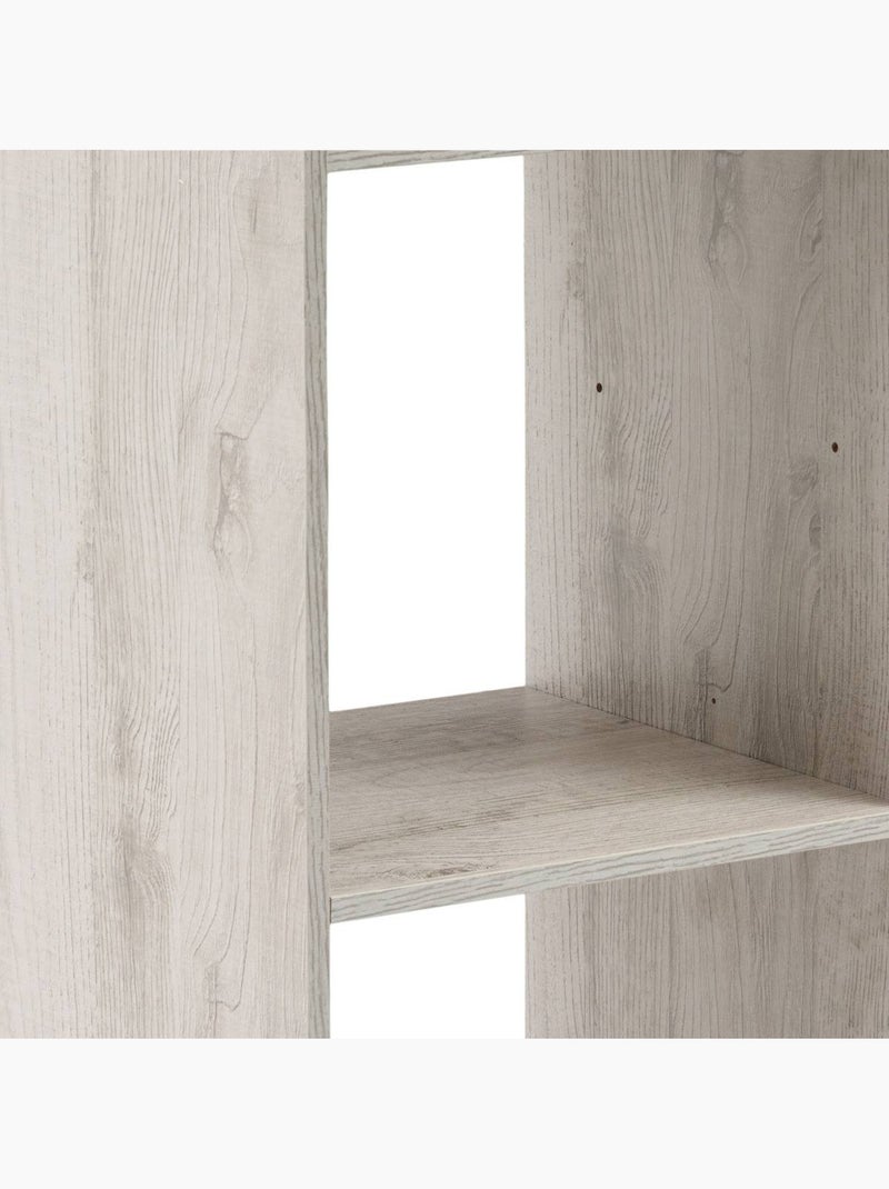 Étagère colonne 4 cases en bois MIX'N MODUL Gris - Kiabi