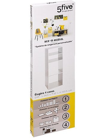 Étagère colonne 4 cases MIX'N MODUL
