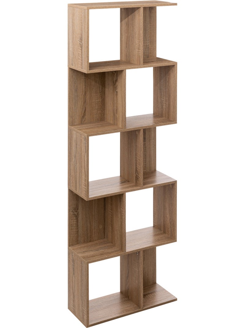 Étagère colonne double effet chêne naturel Beige - Kiabi