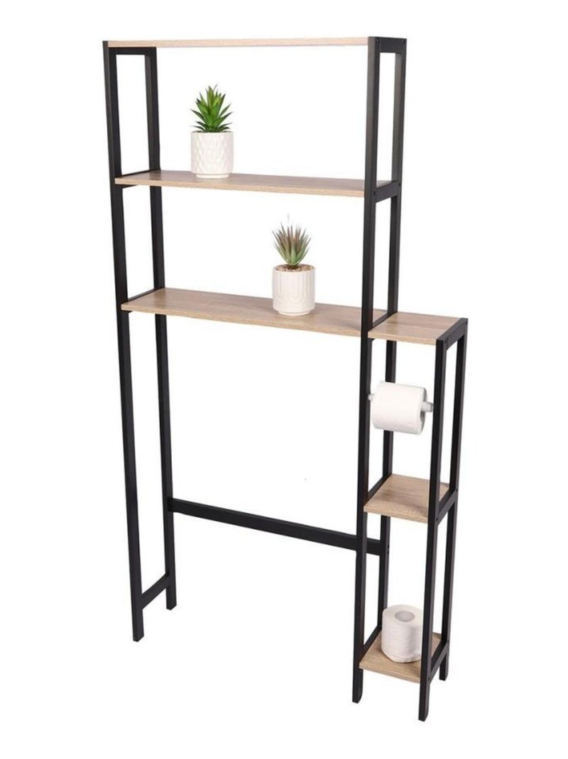 Étagère contour WC avec dérouleur Colorado Noir - Kiabi