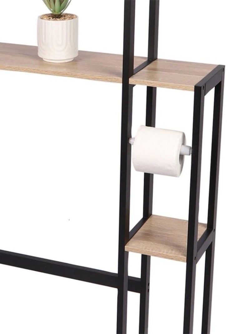 Étagère contour WC avec dérouleur Colorado Noir - Kiabi