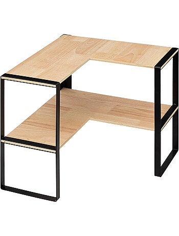 Étagère d'angle 2 niveaux BLACKWOOD