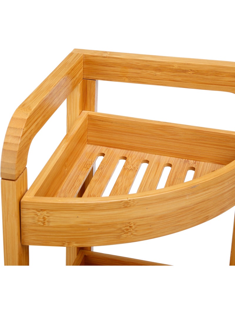 Étagère d'angle 3 niveaux Beige - Kiabi