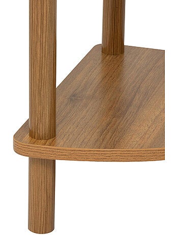 Étagère d'angle 3 niveaux effet marbre COME