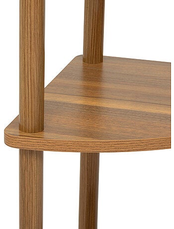 Étagère d'angle 3 niveaux effet marbre COME