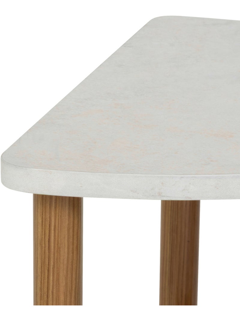 Étagère d'angle 3 niveaux effet marbre COME Marron - Kiabi