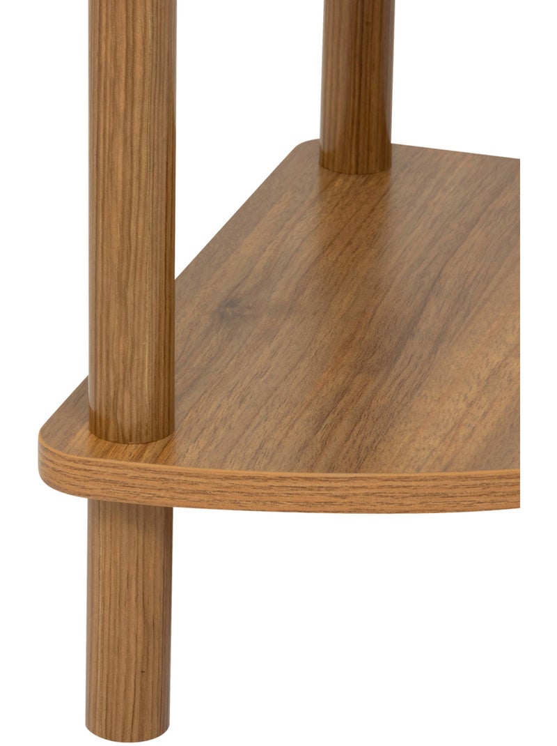 Étagère d'angle 3 niveaux effet marbre COME Marron - Kiabi