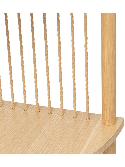 Étagère d'angle 4 niveaux en bois et corde kord - Kiabi