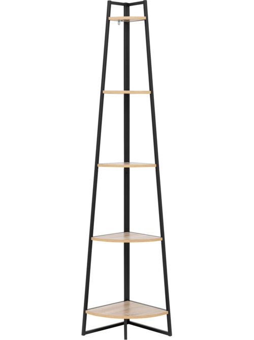 Étagère d'angle 5 niveaux effet bois aliaj - Kiabi