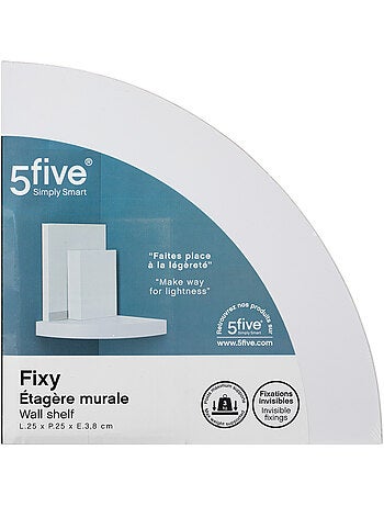 Etagère d'angle à fixation invisible FIXY