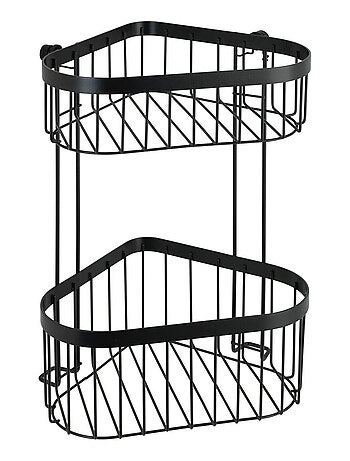 Etagère d'angle de douche 2 niveaux en inox CLASSIC
