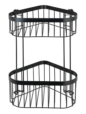 Etagère d'angle de douche 2 niveaux en inox CLASSIC