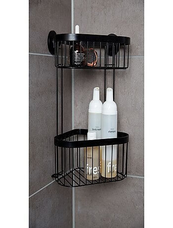 Etagère d'angle de douche 2 niveaux en inox CLASSIC