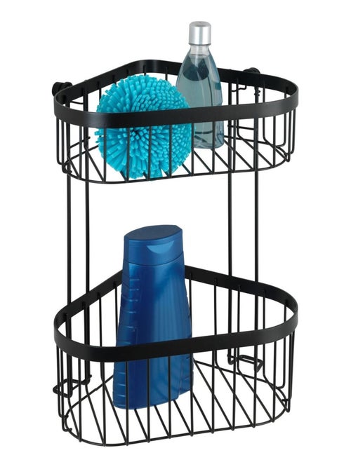Etagère d'angle de douche 2 niveaux en inox CLASSIC - Kiabi