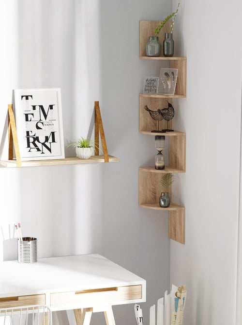 Etagère d'angle design zig zag 5 niveaux - Kiabi