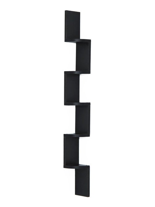 Étagère d'angle design zig zag noire - Kiabi