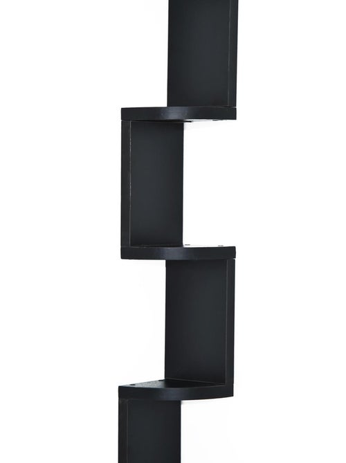 Étagère d'angle design zig zag noire - Kiabi