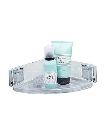 Etagère d'angle en acier inox Quadro