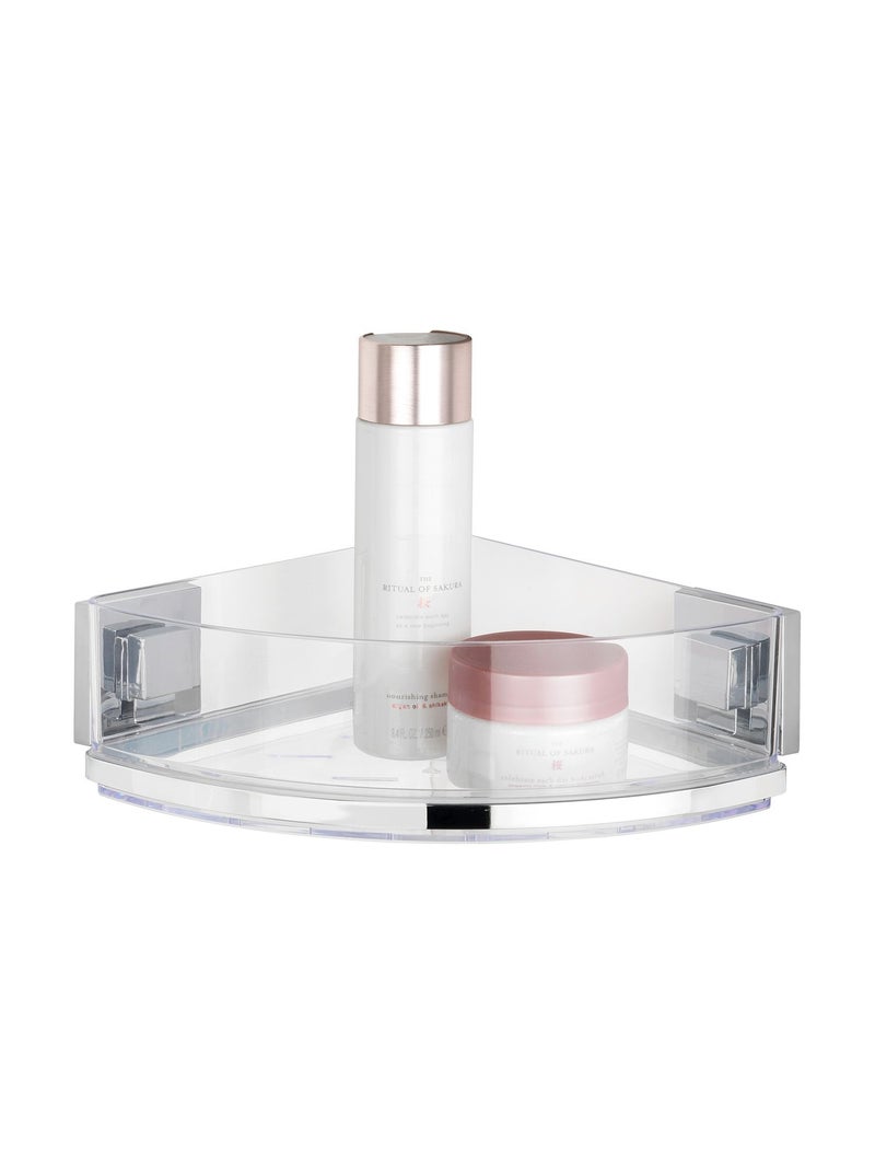 Etagère d'angle en acier inox Quadro Argent - Kiabi
